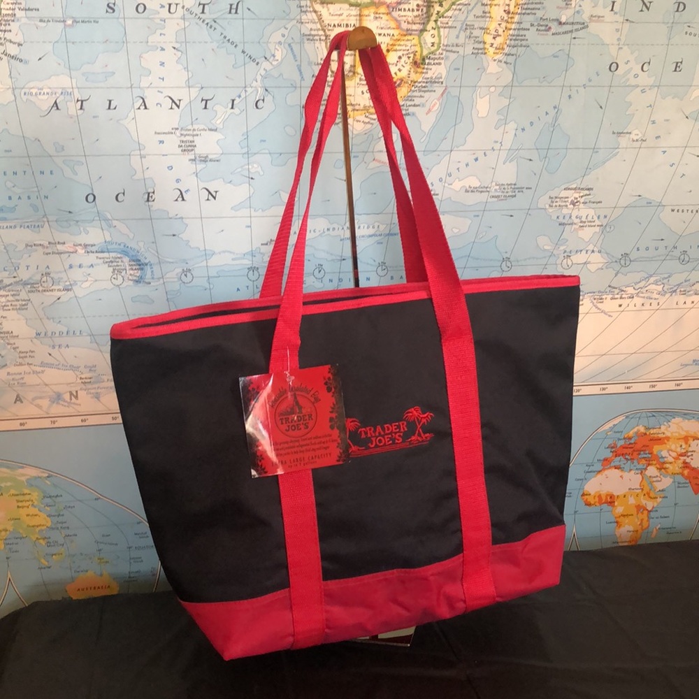 Trader Joe’s Reusable Insulated bag new with tags,  zip to close. Extra large